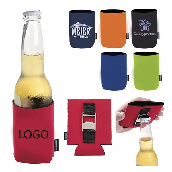 Neoprene Cooler Sleeve w/ Bottle Opener