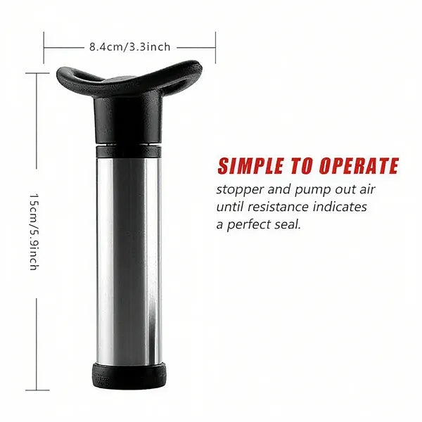 Wine Saver Pump with 4 Vacuum Stoppers