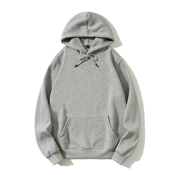 Mens Casual Cotton Collar Drawstring Hoodies