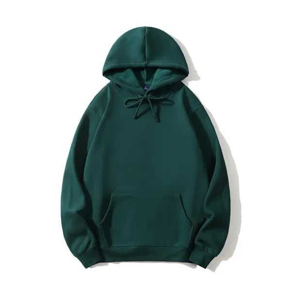Mens Casual Cotton Collar Drawstring Hoodies