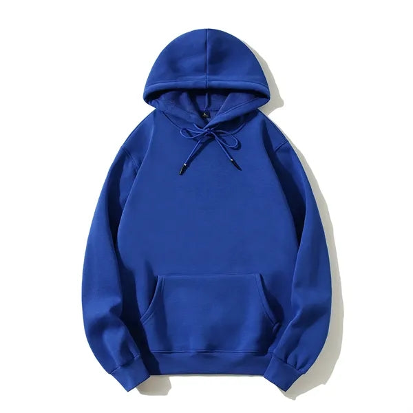 Mens Casual Cotton Collar Drawstring Hoodies
