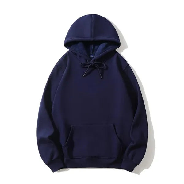 Mens Casual Cotton Collar Drawstring Hoodies