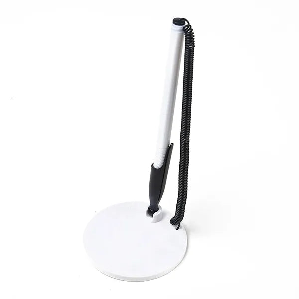 Secure Sign Desk Pen with Adhesive Stand Base
