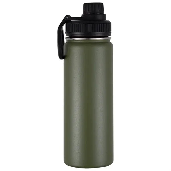 22 oz Insulated Water Bottle with Leakproof Spout Lid