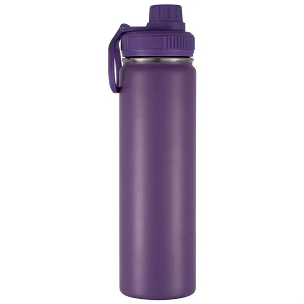 22 oz Insulated Water Bottle with Leakproof Spout Lid