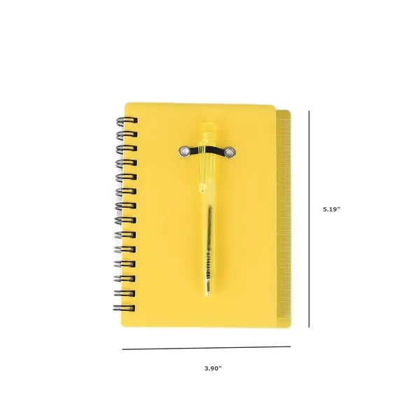 Spiral Notebook with Pen & Sticky Notes