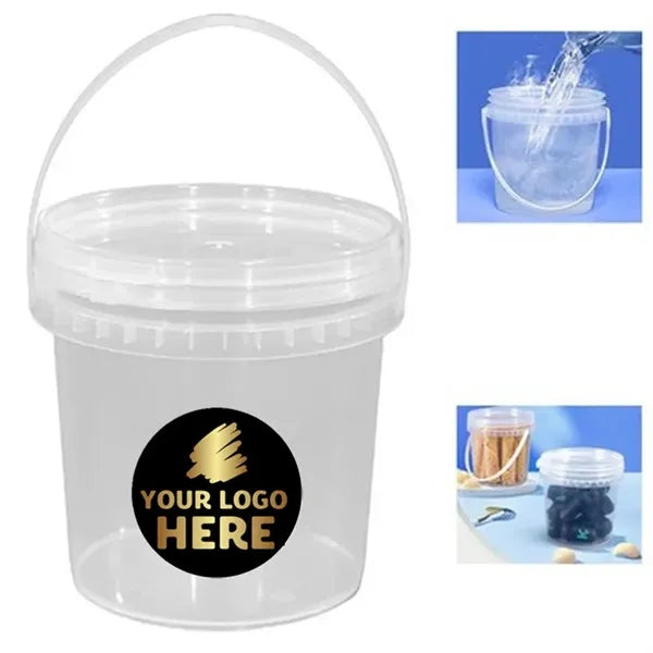 33.8 Oz Drinking Bucket with Lid and Straw