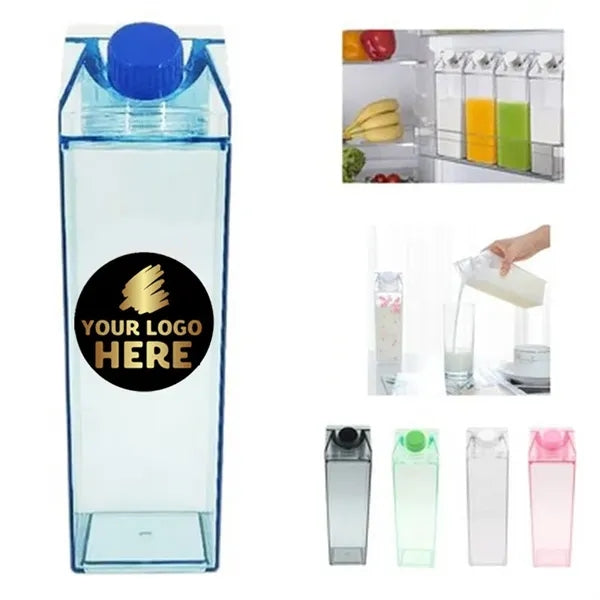 17 Oz Rectangle Plastic Water Bottle