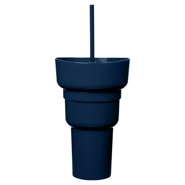 Team 365 1L Recycled PP Stadium Tumbler with Snack Bowl