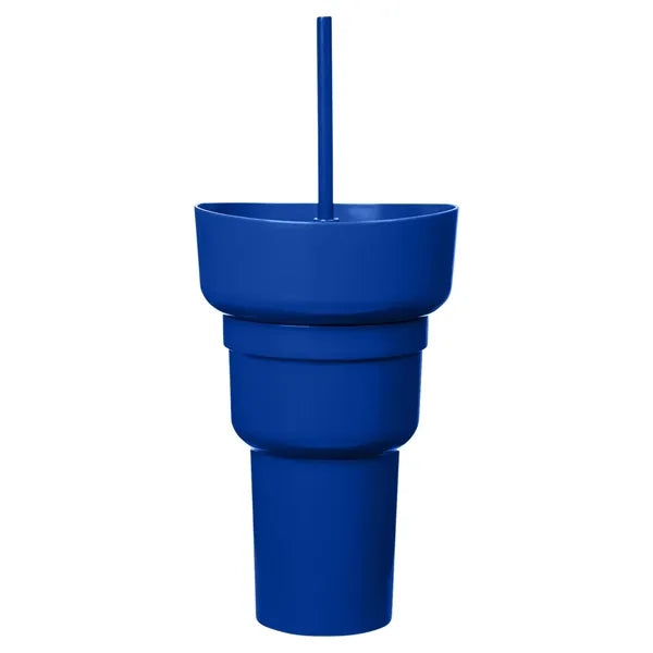 Team 365 1L Recycled PP Stadium Tumbler with Snack Bowl