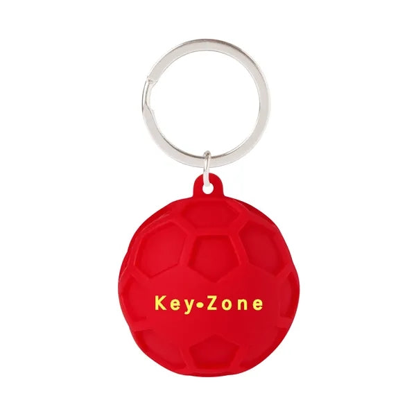 Silicone Squish Ball Keychain