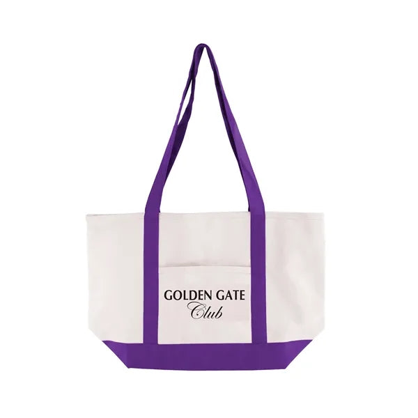 Cotton Canvas Boat Tote Bag