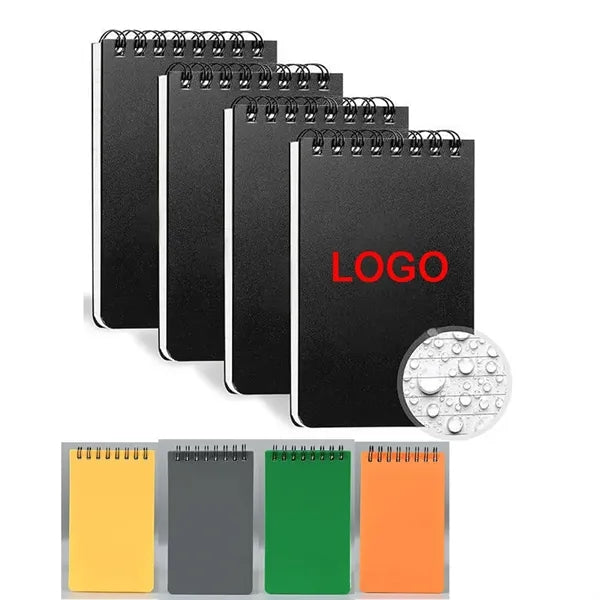 A7 Custom Printed Waterproof Pocket Spiral Notebook