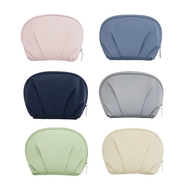 Cute Cloud-Shaped Semi-Circular Waterproof Makeup Bag for Tr