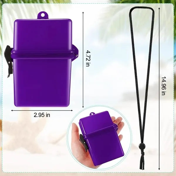 Waterproof Case ID Card Holder, Floating Sports Case Locker