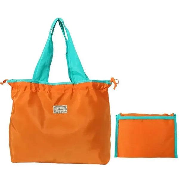 Portable Drawstring Polyester Tote Bag