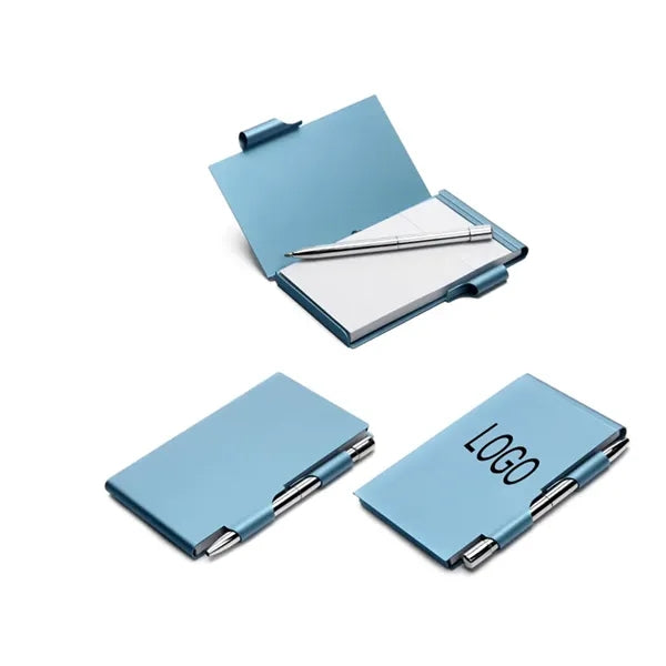 Aluminum Pocket Notepad With Pen