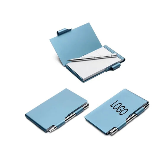 Aluminum Pocket Notepad With Pen