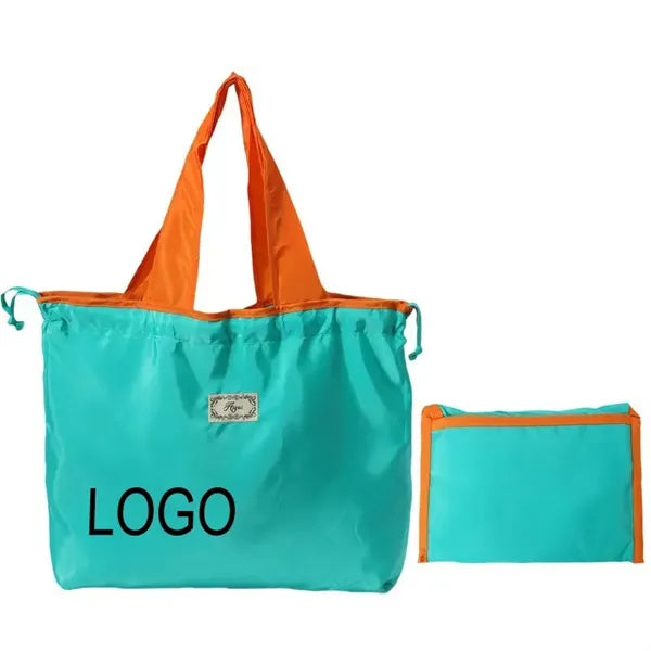 Portable Drawstring Polyester Tote Bag