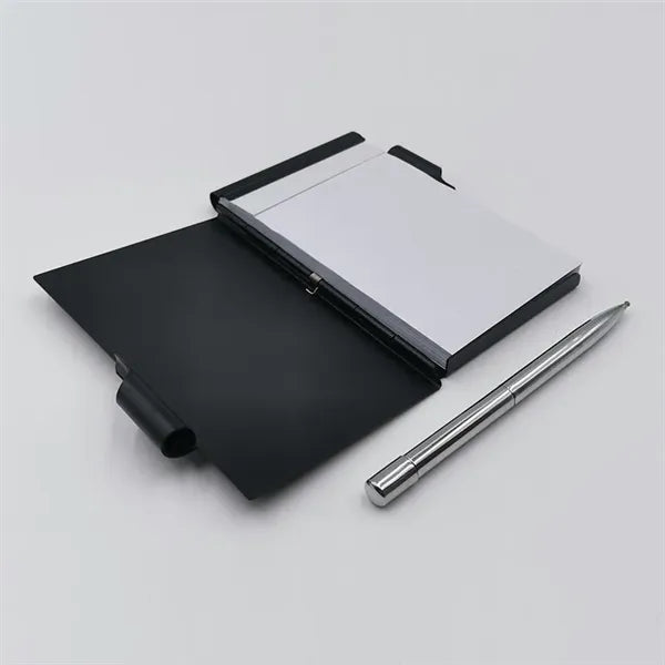 Aluminum Pocket Notepad With Pen