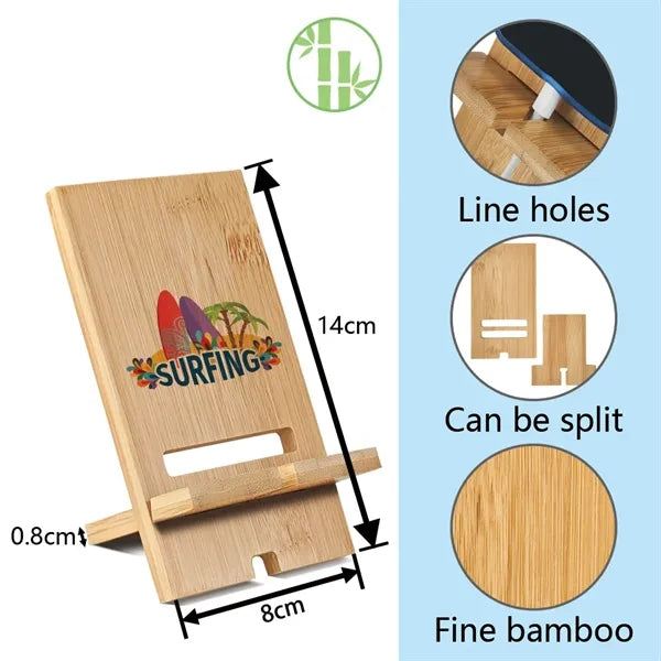Desk Bamboo Phone Stand