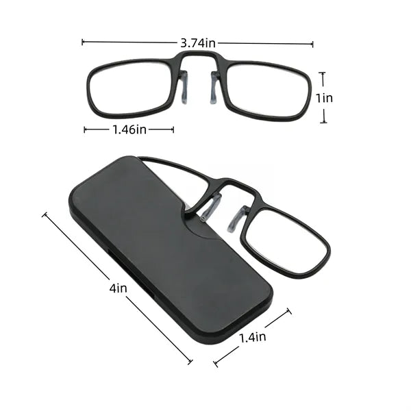 Portable Stylish Clip - On Reading Glasses Inserts