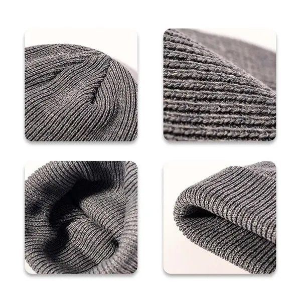 Unisex winter fashion warm dome cuffed knitted hat beanie