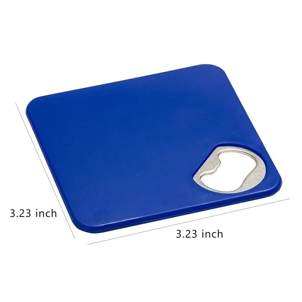 Plastic Bottle Opener Coaster