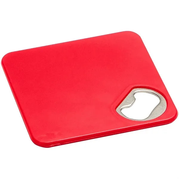 Plastic Bottle Opener Coaster