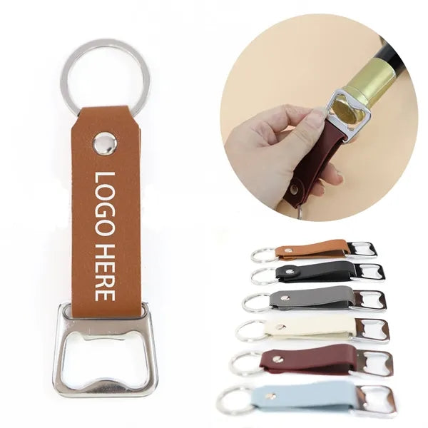 Leather Keychain Bottle Opener