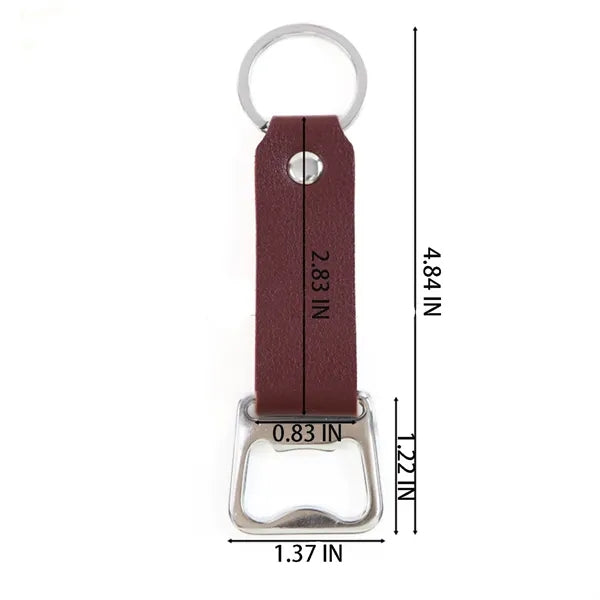 Leather Keychain Bottle Opener