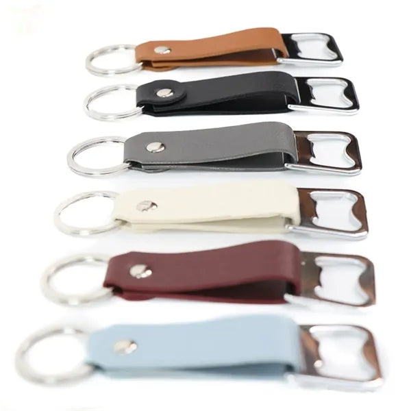 Leather Keychain Bottle Opener