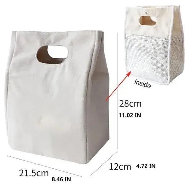 Insulated Canvas Lunch Cooler Bag