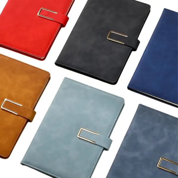Deluxe Leather A5 Notebook And Pen Gift Set with Gift Box