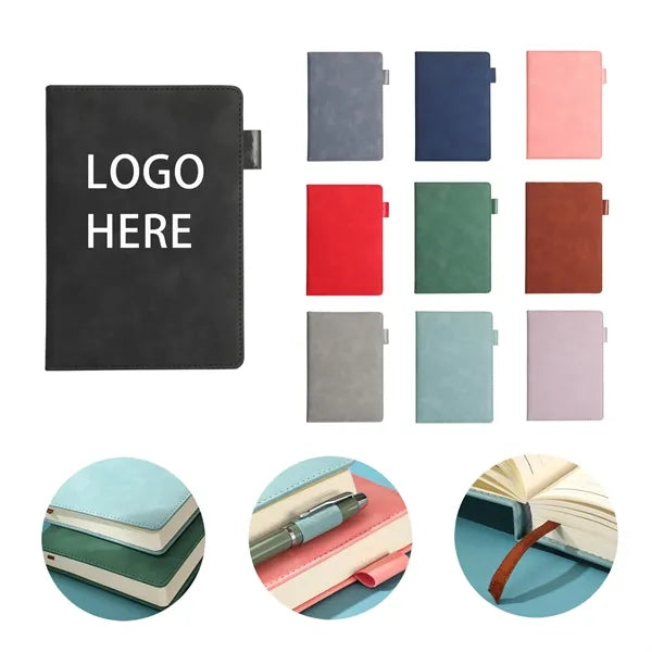 A5 Premium PU Leather Notebook with Pen Size5.8"8.2"
