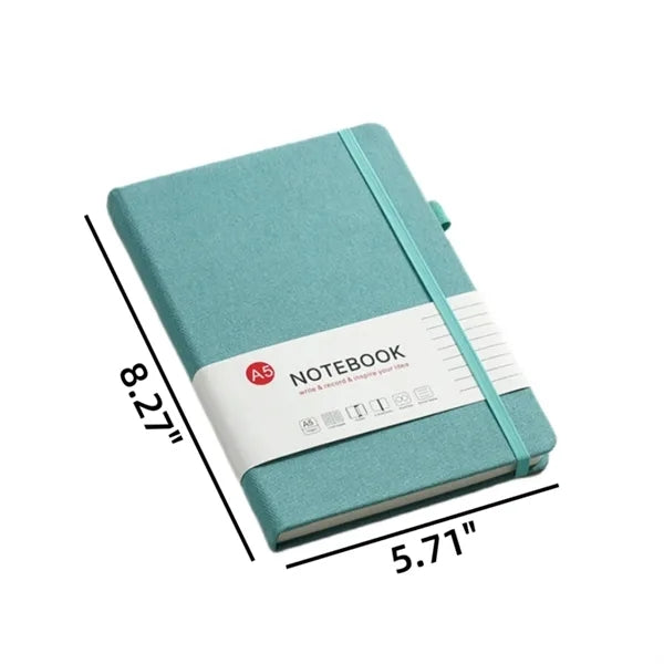 Practical A5 Fabric Notebook With Pen Holder Free Shipping