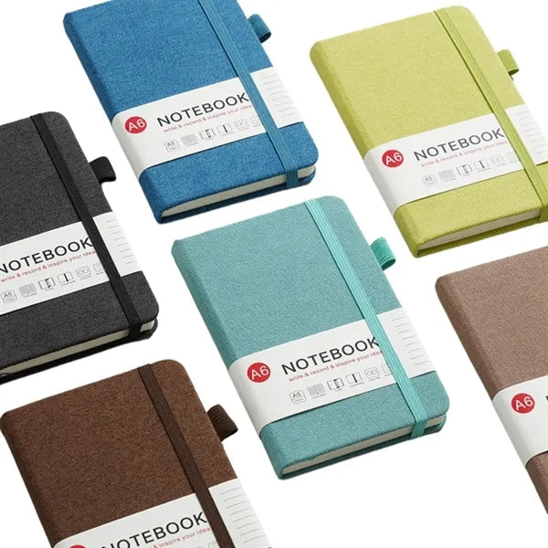 Practical A5 Fabric Notebook With Pen Holder Free Shipping