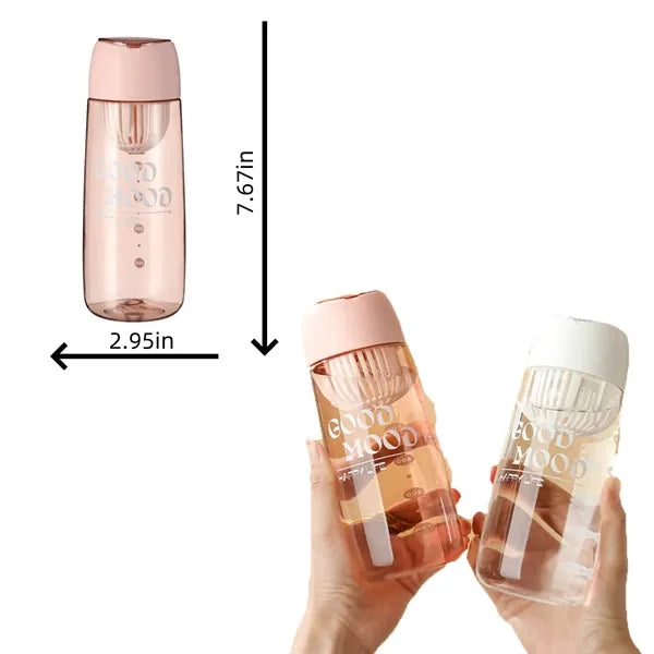 Plastic cup with built-in medicine box