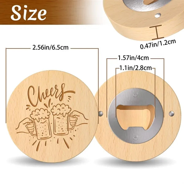Logo wooden bottle opener
