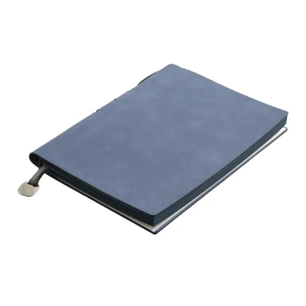 A5 PU Leather Thicken Binding Notebook with Side Pen Holder