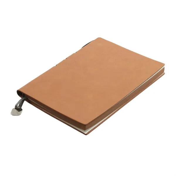 A5 PU Leather Thicken Binding Notebook with Side Pen Holder