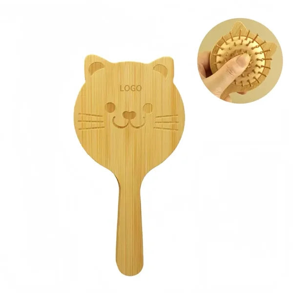 Moso Bamboo Long-handled Cat Air Cushion Comb
