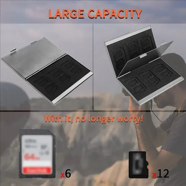 Aluminum Alloy Sd Card TF Card Box