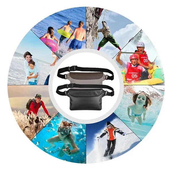 Three-layer Seals Waterproof Cellphone Protection Waist Pack