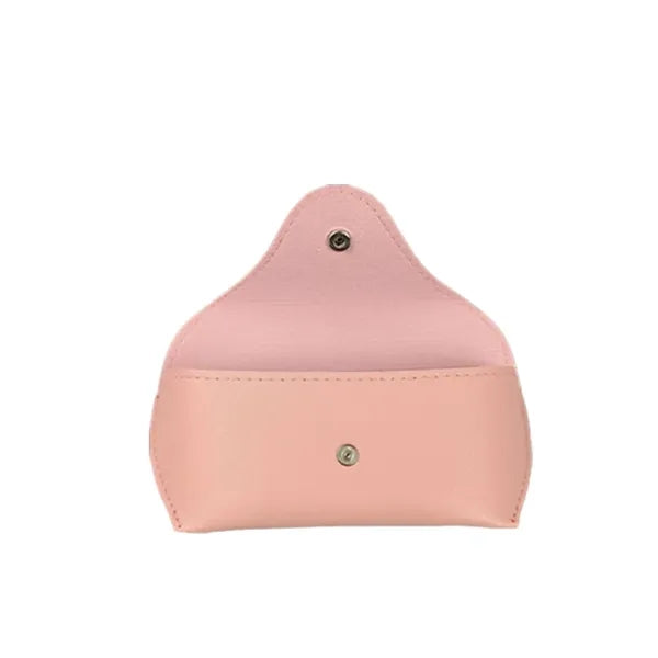 Snap Closure PU Leather Glasses Case