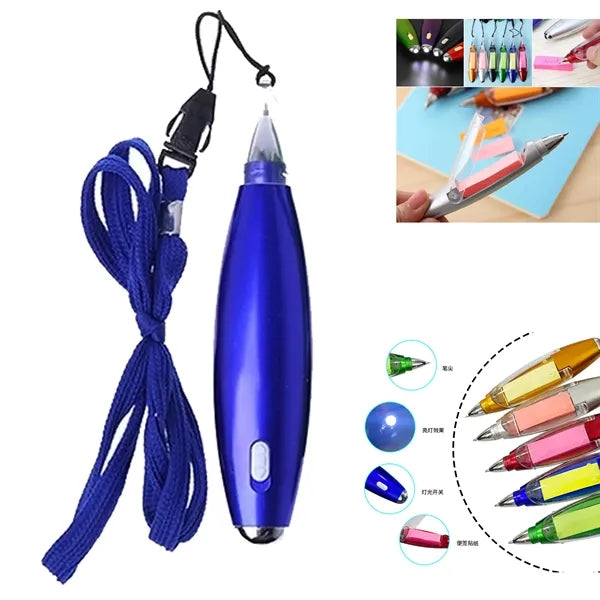 Flashlight Pen with Note