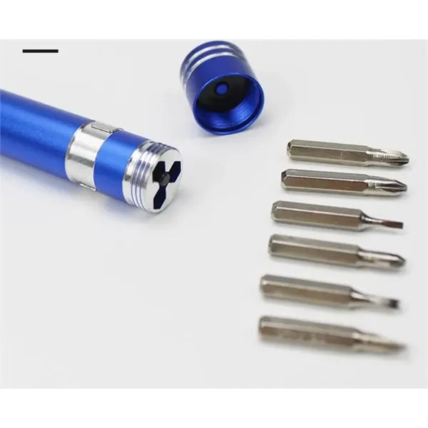 Light Up 6 in 1 Mini Screwdriver