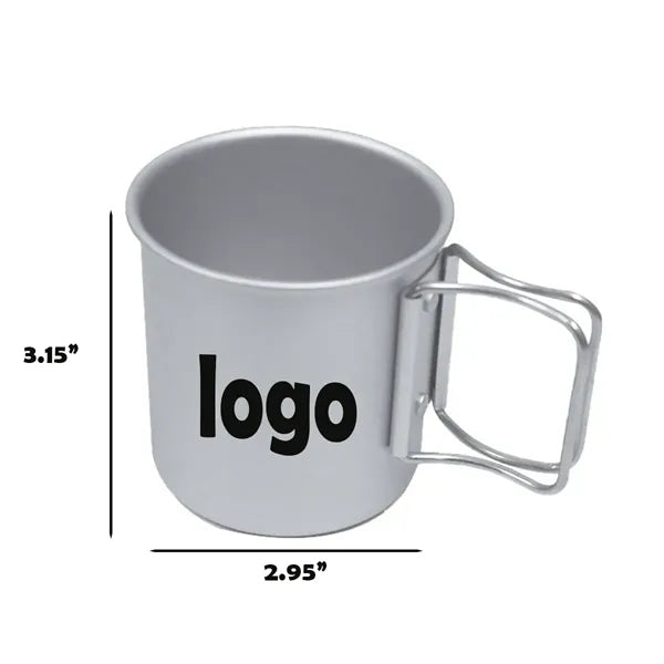 10oz Compact Collapsible Handle Outdoor Travel Mug