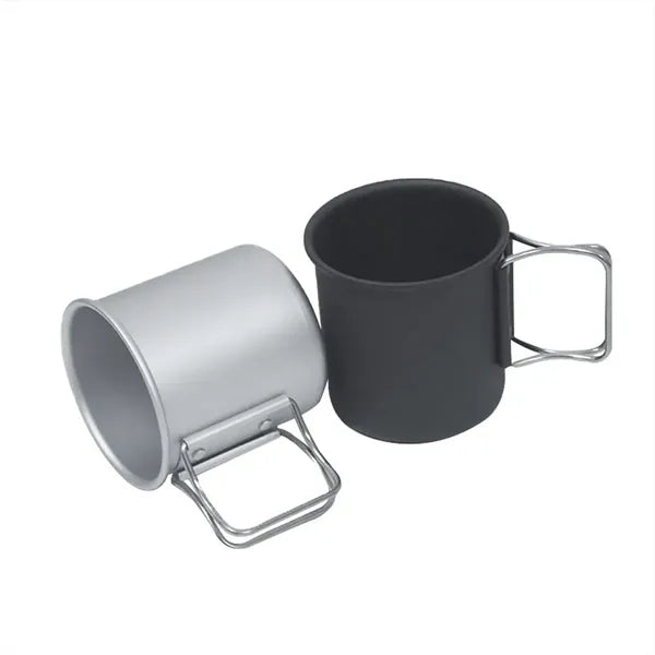 10oz Compact Collapsible Handle Outdoor Travel Mug