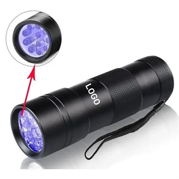 12 LED 395nm UV Mini Blacklight Flashlight